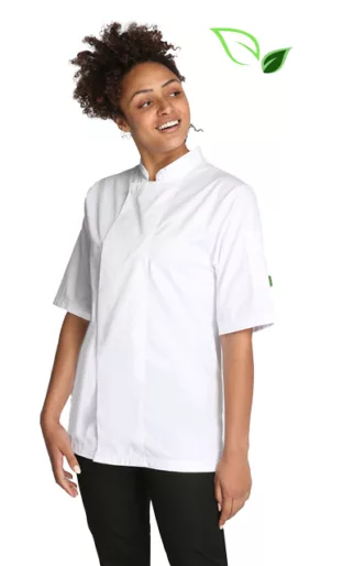 Eco Short Sleeved Classic Chef Jacket - Workwear Garments - CLEAN Services